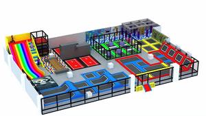 Équipement de parc de trampoline en plastique coloré de 800 mètres carrés, murs <span class=keywords><strong>d</strong></span>'<span class=keywords><strong>escalade</strong></span>, blocs de construction, usage intérieur, garantie de 3 ans, vente en gros - Product Image 4