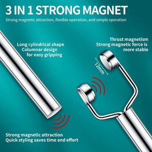 NOUVEAU Bâton solide en forme de Y pour ongles Oeil de chat Double tête UV Gel Polish Nail Art Tool Effect Manicure Magnet Stick Manicure Tools - Product Image 2