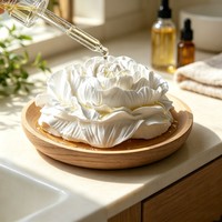 Diffuseur de parfum d'ambiance en plâtre céramique fait main sur base bois, avec fleurs et huiles essentielles, pour la maison (vente en gros)