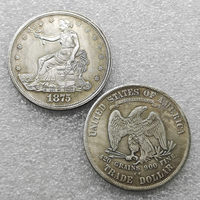 Pièces commémoratives en argent antique des États-Unis de 1873 à 1885, 1 dollar « Trade Dollar », cadeaux, décoration de la maison