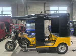 High Quality Tarpaulin Cover Tricycle Motorcycle Passenger <strong>Electric</strong> Trike Tuktuk 3 Wheel Mobility <strong>Auto</strong> <strong>Rickshaw</strong> for Sale - Product Image 2