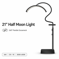 Lampu Lantai Kecantikan Joystar 36W Half Moon Lash Light CRI90+ untuk Salon, Rias Wajah, dan Seniman Ekstensi Bulu Mata