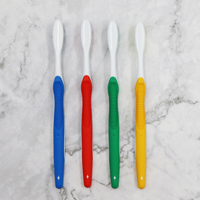 Brosse à dents pour adultes à poils moyens antidérapante, personnalisable, vente en gros, paquets de brosses à dents