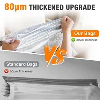 Sacs de rangement sous vide pliables écologiques en gros avec pompe manuelle pour compression et gain de place pour l'organisation des vêtements dans les valises