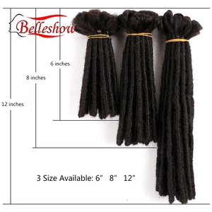 ¡Venta al por mayor! trenzas suaves de rastas de 6 pulgadas-8 pulgadas de Belleshow, trenzas sintéticas de rastas de ganchillo - Product Image 4