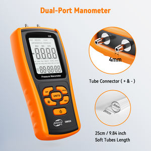 Manomètre numérique professionnel à double port, testeur de <span class=keywords><strong>pression</strong></span> de gaz pour CVC - Product Image 4