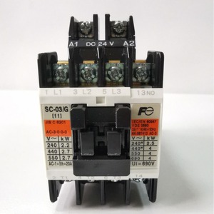 Contactor de 3 polos Fe Sc-03g Dc24V 20A para montaje en carril DIN para uso industrial - Product Image 1