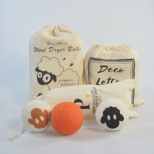 100% 新西兰羊毛有机织物柔软剂XL无化学物质6包7厘米环保羊毛烘干机球 - Product Image 2