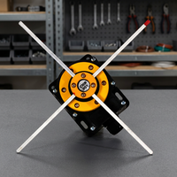 Interrupteur rotatif PLC jaune et noir avec communication Modbus 240V, conception à quatre tiges métalliques croisées pour applications sur rail C