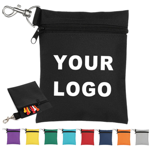 0717 Custom Logo Embroidery <b>Golf</b> Nylon Waterproof Portable Tee Bag with Hook Multi-functional Zipper Storage - Product Image 3