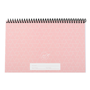 Cuaderno de seguimiento de cuentas, diseño minimalista con espiral rosa, organizador portátil, planificador - Product Image 5