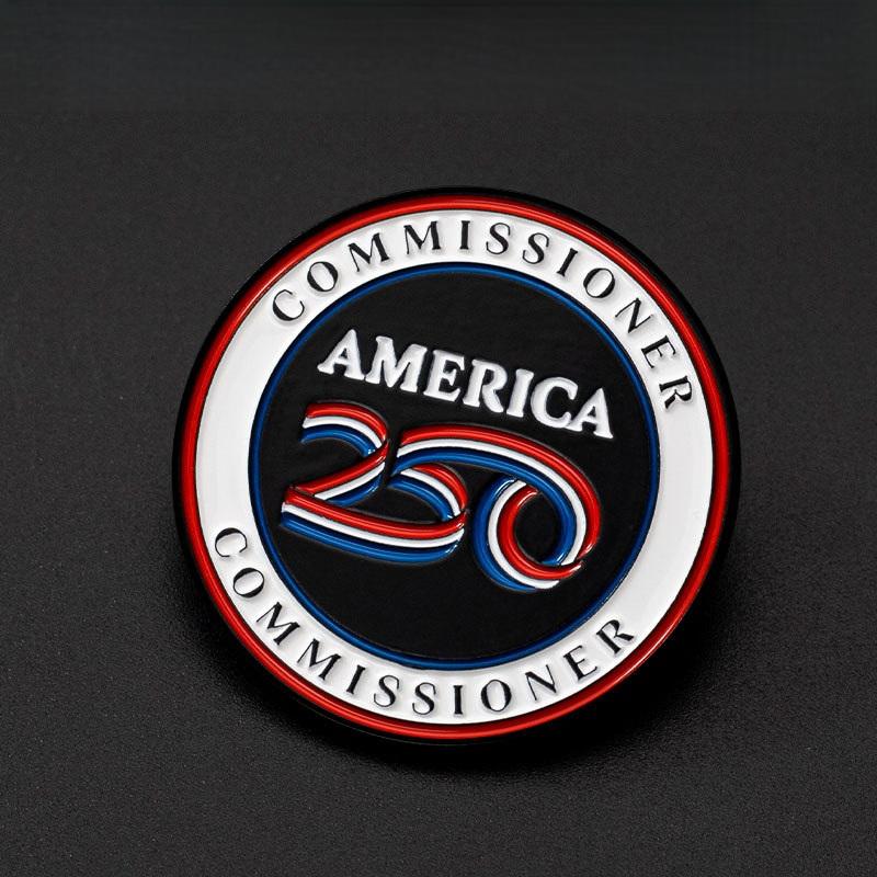 Factory OEM Custom Metal Enamel Pins America 250th Anniversary ...