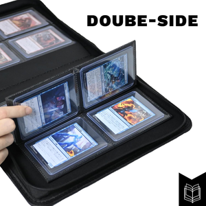 Album de rangement pour cartes MIO Business Card Graded Card Binder, porte-cartes à fermeture éclair, porte-cartes de collection, en PU, avec blocage RFID - Product Image 4