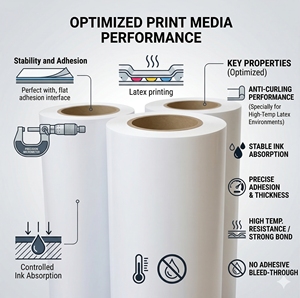 Smooth White Matte Acrylic Adhesive PVC Roll Film Waterproof Printable Inkjet Printing Film for Vehicle <b>Wraps</b> <b>Window</b> Supermarket - Product Image 2