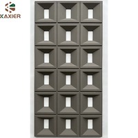 Haute qualité 50*50cm blanc carré PVC miroir panneau moderne géométrique 3D étanche à l'humidité 50*50cm blanc carré PVC miroir panneau