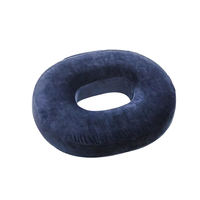Coussin de siège en mousse à mémoire de forme bleu marine, creux, doux et moelleux, soulagement de la pression, soutien du coccyx et des hanches, pour une assise prolongée à la maison