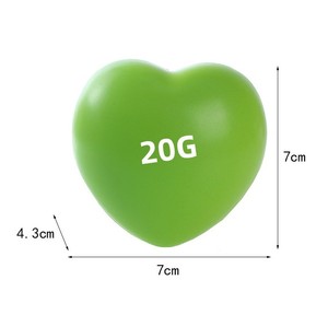 Pelota Antiestrés de PU Suave con Forma de Corazón Multicolor y Logotipo Personalizado para Regalos de Bienvenida - Product Image 6