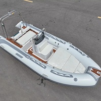 16ft Rib480 coque en fibre de verre semi-rigide Orca Hypalon/PVC Zodiac bateau de pêche gonflable RIB
