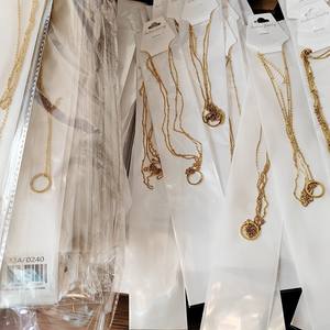 SEPT Fancy Gold Plated Edelstahl Double 2 Layer Choker Halskette für Frauen Lady Thin Chain Halsketten Schmuck - Product Image 6