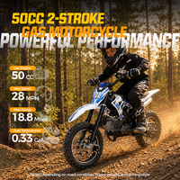 Mini moto tout-terrain 50cc 2 temps, charge maximale 100 kg, moto de montagne pour jeunes, vente chaude