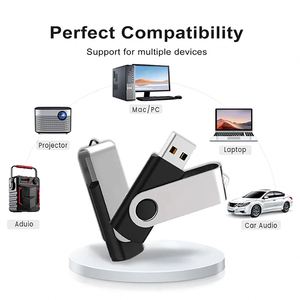 Memoria USB Giratoria Personalizada con Logotipo, Pendrive Metálico 2.0 y 3.0, Regalo Promocional al por Mayor, de 128MB a 256GB - Product Image 3