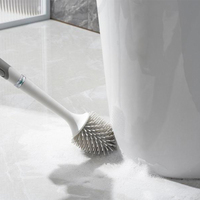 Vente chaude Salle De Bains Nettoyage TPR Silicone Brosse De Toilette Et Piston De Toilette Avec Support Ensemble