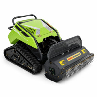 Tondeuse à gazon tout-terrain à moteur essence, best-seller, avec chenilles en caoutchouc agricoles, robot tondeuse télécommandé