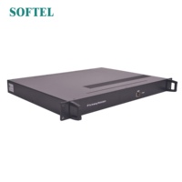 Modulador IP a Analógico Softel 64 en 1, LCD PAL NTSC, para Hoteles, CATV, TV Coaxial