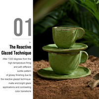 Hochwertige 220/100ML Nordische Einzigartige Unregelmäßige Form Reaktive Weiße Kleine Espresso Keramik Tee Kaffeetasse und Untertasse