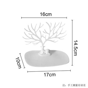 Bandeja de ciervo pequeño, accesorios de joyería, árbol <span class=keywords><strong>Cervus</strong></span>, pendientes, collar, anillo, pulsera, soporte de exhibición para decoración del hogar, tocador - Product Image 3