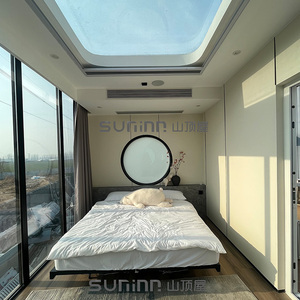 Villa capsule spatiale technologique personnalisé<span class=keywords><strong>e</strong></span>, maison préfabriqué<span class=keywords><strong>e</strong></span> sismique et étanche pour gîte, magasin, hôtel, mini-maison extérieure - Product Image 5