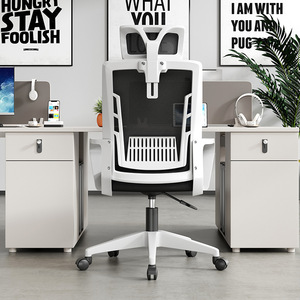 Chaise de bureau ergonomique avec support lombaire et hauteur réglable pour la maison et l'utilisation sur ordinateur - Product Image 1