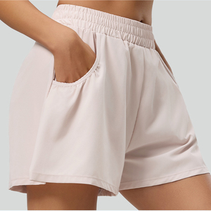 Shorts de fitness élégants à taille haute avec protection double couche et séchage rapide - Product Image 5