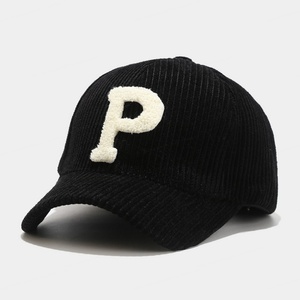Casquette de baseball en velours côtelé broderie de serviette logo personnalisé chapeau casquette de baseball personnalisée pour l'extérieur - Product Image 1