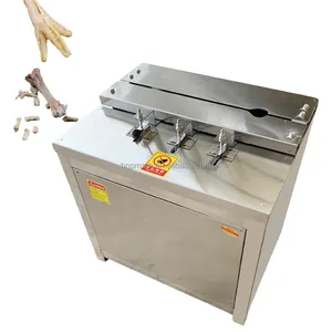 Máquina profesional para deshuesar pies de pollo Máquina trituradora de huesos de bajo precio Máquina de limpieza de pies de pollo pequeño