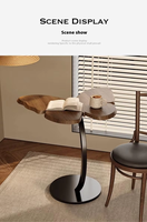 Table basse moderne en bois massif au design animal papillon pour meubles de maison dans le salon et la chambre à coucher Nouveau petit canapé Tables d'appoint