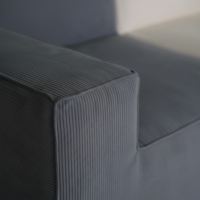 Herstellerangepasstes Logo Modulares Couch-Konfigurationsset Fleece-Polsterteile Ottoman-Sofa mit Einfacher Montage