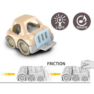 Nouvelle <span class=keywords><strong>grue</strong></span> d'ingénierie de bande <span class=keywords><strong>dessin</strong></span>ée de Friction avec <span class=keywords><strong>camion</strong></span> jouet léger et léger avec mini voiture à hochets - Product Image 2