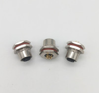 Connecteur 6 broches M12 femelle, processus fin IP67, étanche, codé X