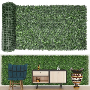 JS 4 Capas Buen Precio Césped Artificial Colgante Flor Pared Hierba Falsa Decoración de Pared para <span class=keywords><strong>Restaurante</strong></span> Interior - Product Image 2
