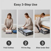 Boîte de rangement pliable en tissu écologique pour vêtements, grande capacité, pour placard et chambre à coucher