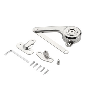 Furniture <b>Hinge</b> Gas <b>Spring</b> Support Rod Zinc Alloy Multi Angle Cabinet Door Lift Assist Surface Mount - Product Image 5