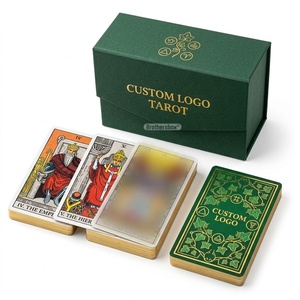 Cartes Oracle de haute qualité écologiques pour débutants, jeu de tarot personnalisé avec 78 cartes embossées et guide - Product Image 3