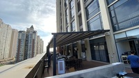 Pergola de villa en aluminium imperméable à l'eau moderne de haute qualité