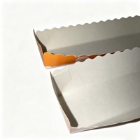 Umweltfreundliche, biologisch abbaubare, recycelte Materialien, anpassbare weiße Papier-Lebensmittelbehälter, lebensmittelechte Einweg-Kartonschale für frittierte Speisen