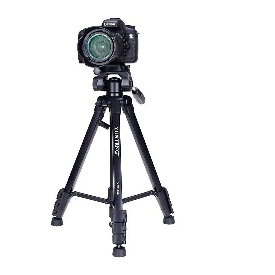En iyi tripod YT vct 668 alüminyum alaşım kamera tripodu tutucu yüksekliği 152 cm kamera Monopod Unipod tutucu sıvı Pan başkanı Canon için