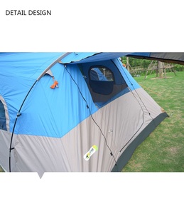 Oxford professionnel extérieur <span class=keywords><strong>toile</strong></span> cabine cloche tentes <span class=keywords><strong>grande</strong></span> famille <span class=keywords><strong>moustiquaire</strong></span> tente Camping tente avec 4 entrées - Product Image 3
