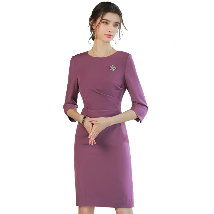 new style dress customized 2018 2022 purple dress sexy elegant wholesale modest wedding formal dress