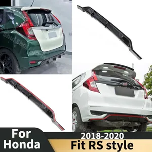 ลิ้นกันชนหลังทรง RS สำหรับรถยนต์ Fit ปี 2018 2019 2020 สปอยเลอร์ดิฟฟิวเซอร์ ชุดแต่งภายนอก อุปกรณ์ตกแต่งรถยนต์ - Product Image 1