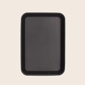 Bandeja plástica ondulada personalizada termoformada preta retangular antiestática do empacotamento plástico bandeja